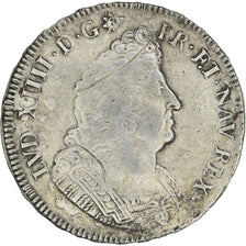 Moneta, Francia, Louis XIV, Ecu aux palmes, 1694, Reims, MB+, Argento
