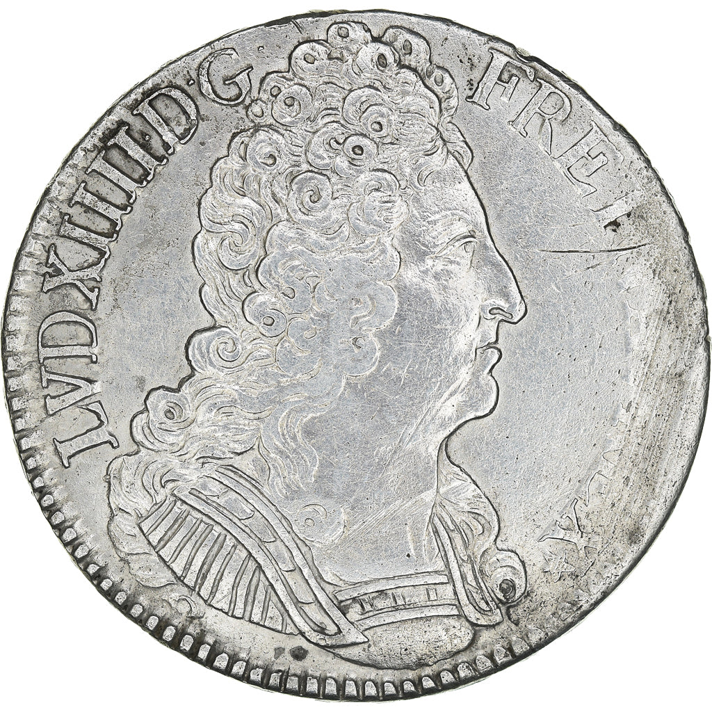 Munten, Frankrijk, Louis XIV, Ecu aux 3 couronnes, 1709, Paris, ZF, Zilver
