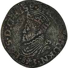 Monnaie, Belgique, Philippe II, Liard, 1583, Tournai, TB, Cuivre, GH:232-14