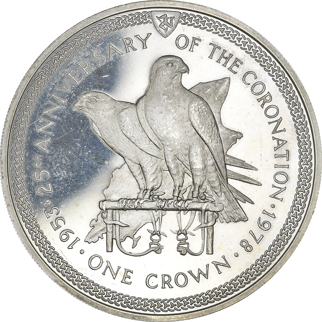 Coin, Isle of Man, Elizabeth II, Crown, 1978, Pobjoy Mint, MS(63), Silver