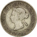 CEYLON, 10 Cents, 1892, KM #94, VF(30-35), Silver, 1.13