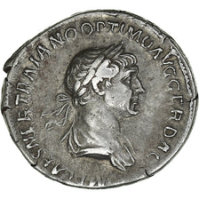 Coin, Trajan, Denarius, 114-117, Rome, AU(50-53), Silver, RIC:356