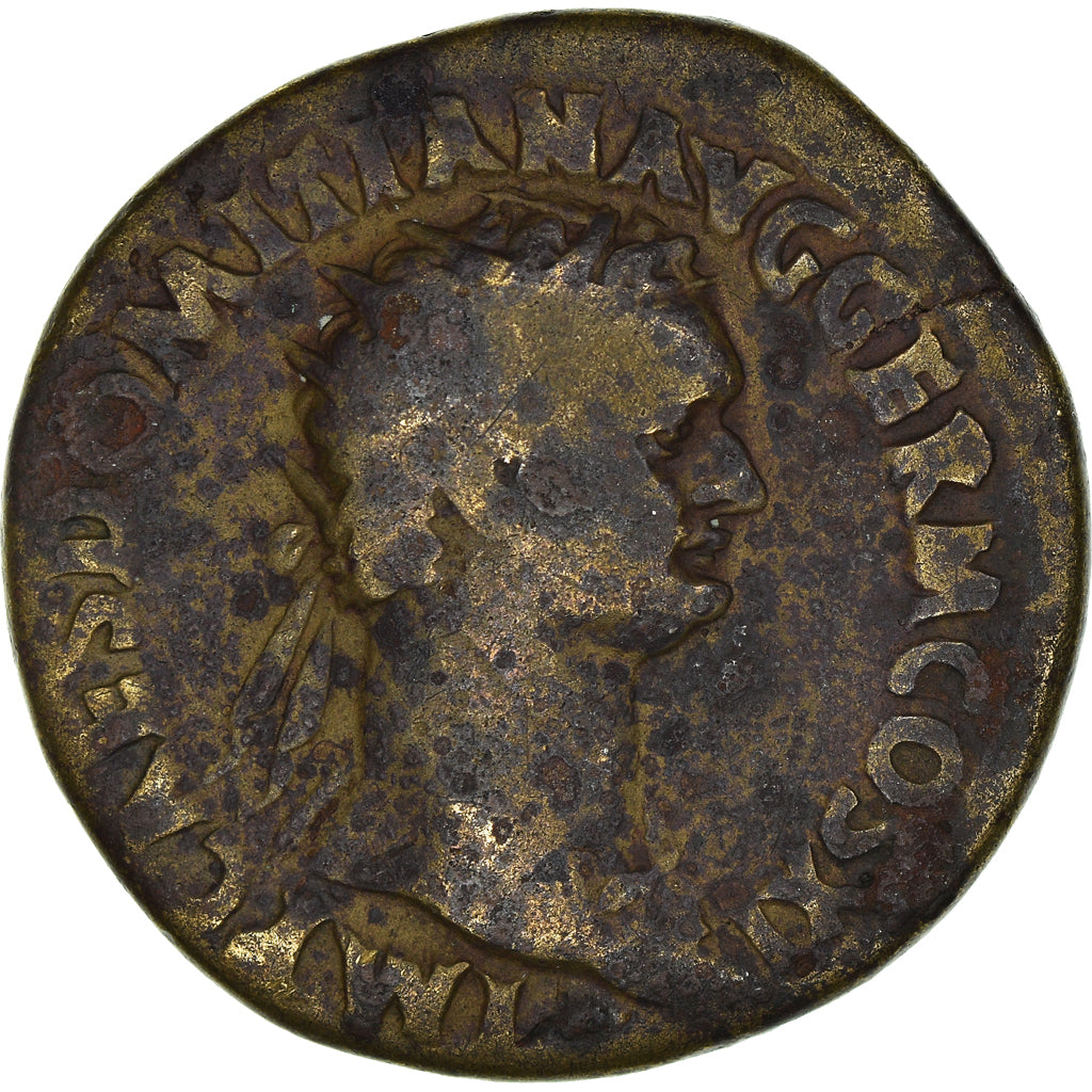 Coin, Domitian, Dupondius, 85, Rome, VF(20-25), Bronze, RIC:289
