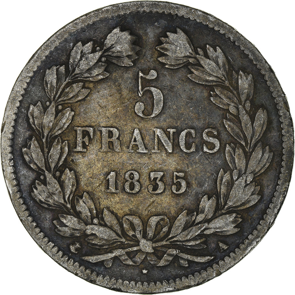 Monnaie, France, Louis-Philippe, 5 Francs, 1835, Paris, TB+, Argent