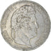 Moneta, Francia, Louis-Philippe, 5 Francs, 1837, Paris, MB+, Argento, KM:749.1