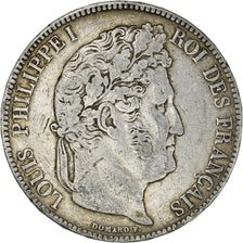 Coin, France, Louis-Philippe, 5 Francs, 1837, Paris, VF(30-35), Silver
