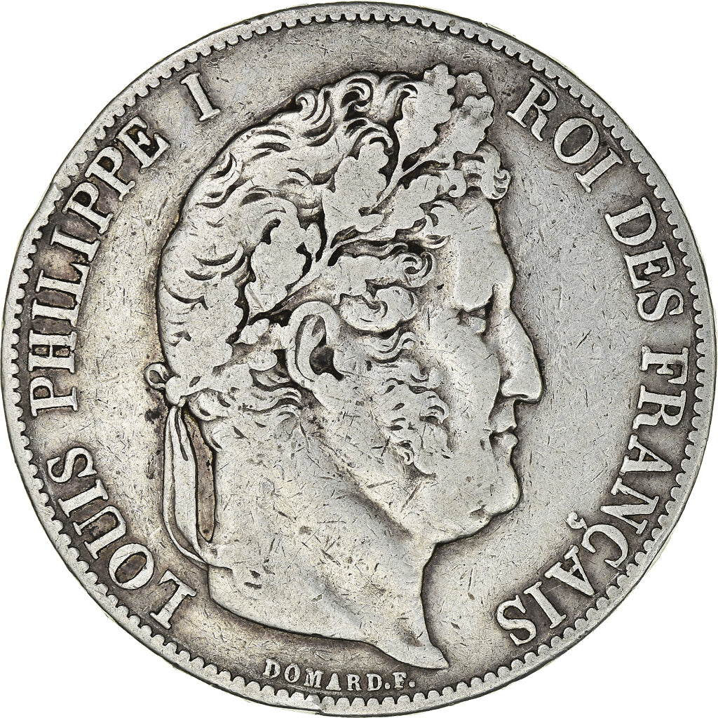 Coin, France, Louis-Philippe, 5 Francs, 1845, Paris, VF(30-35), Silver