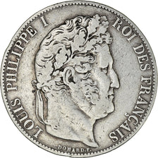 Coin, France, Louis-Philippe, 5 Francs, 1845, Paris, VF(30-35), Silver