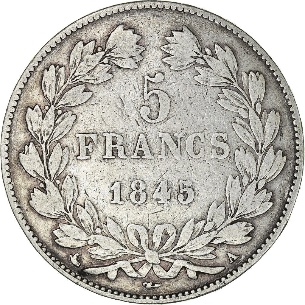 Coin, France, Louis-Philippe, 5 Francs, 1845, Paris, VF(30-35), Silver
