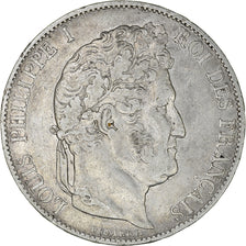 Monnaie, France, Louis-Philippe, 5 Francs, 1845, Paris, TTB, Argent
