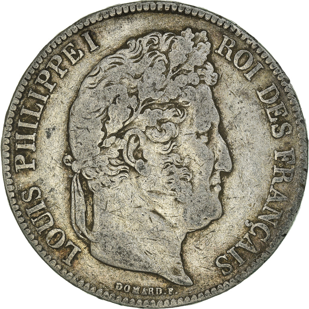 Monnaie, France, Louis-Philippe, 5 Francs, 1837, Rouen, TB+, Argent