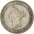 Moneta, Ceylon, Victoria, 25 Cents, 1892, MB+, Argento, KM:95
