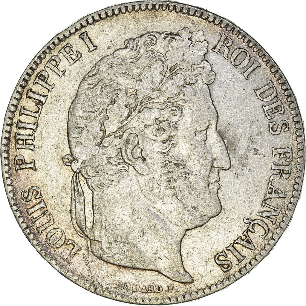 Monnaie, France, Louis-Philippe, 5 Francs, 1837, Rouen, TTB, Argent