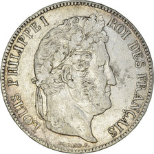 Monnaie, France, Louis-Philippe, 5 Francs, 1837, Rouen, TTB, Argent