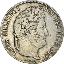 Moneta, Francia, Louis-Philippe, 5 Francs, 1838, Lille, MB+, Argento, KM:749.13