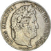 Moneta, Francia, Louis-Philippe, 5 Francs, 1838, Lille, MB+, Argento, KM:749.13