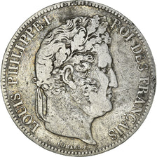 Monnaie, France, Louis-Philippe, 5 Francs, 1838, Lille, TB+, Argent