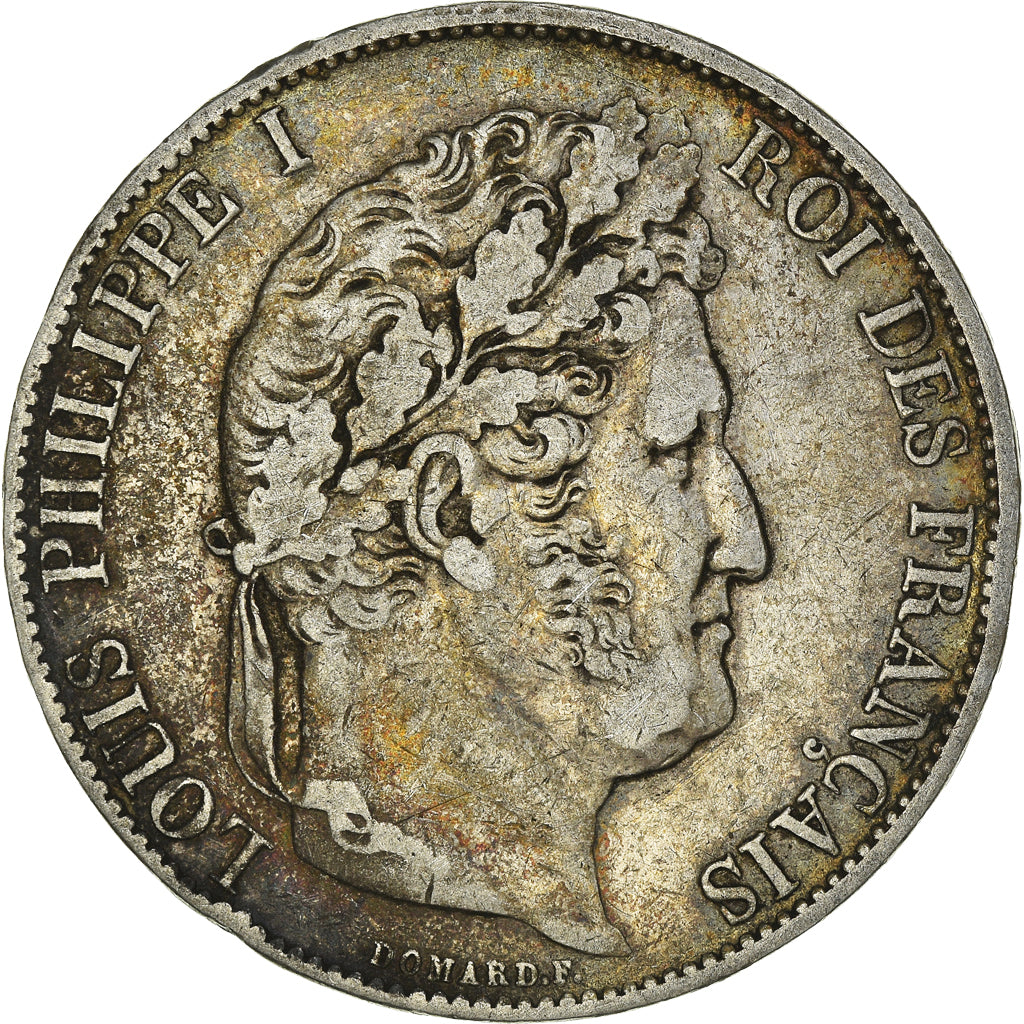 Coin, France, Louis-Philippe, 5 Francs, 1844, Lille, VF(30-35), Silver