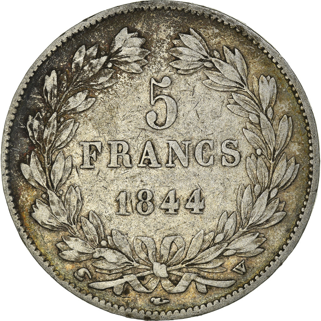 Coin, France, Louis-Philippe, 5 Francs, 1844, Lille, VF(30-35), Silver