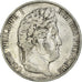 Moneta, Francia, Louis-Philippe, 5 Francs, 1845, Lille, MB+, Argento, KM:749.13
