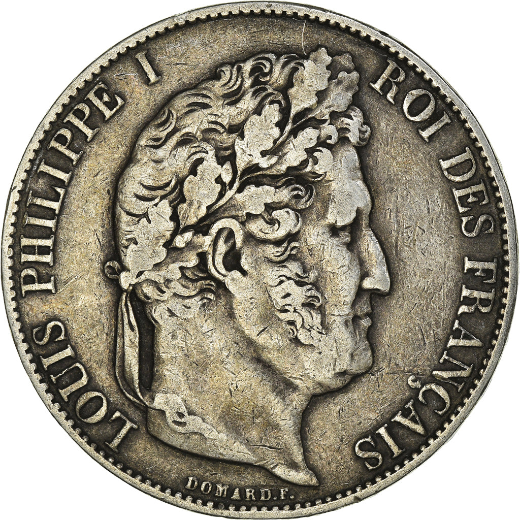 Moneta, Francia, Louis-Philippe, 5 Francs, 1846, Lille, MB+, Argento, KM:749.13