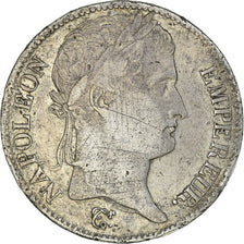 Munten, Frankrijk, Napoléon I, 5 Francs, 1814, Paris, FR, Zilver, KM:694.1