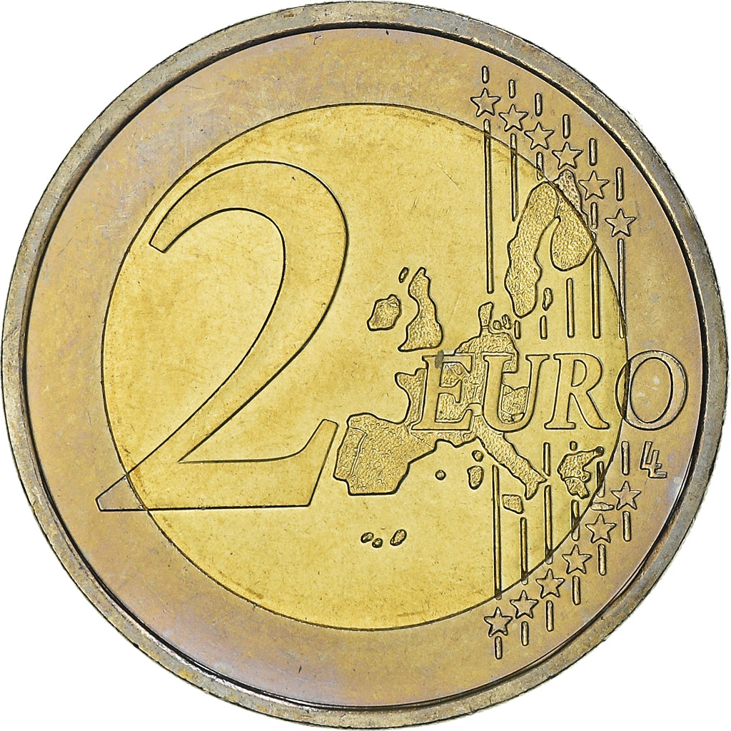 Monaco, 2 Euro, 2001, Paris, MS(60-62), Bi-Metallic, Gadoury:MC179, KM:174