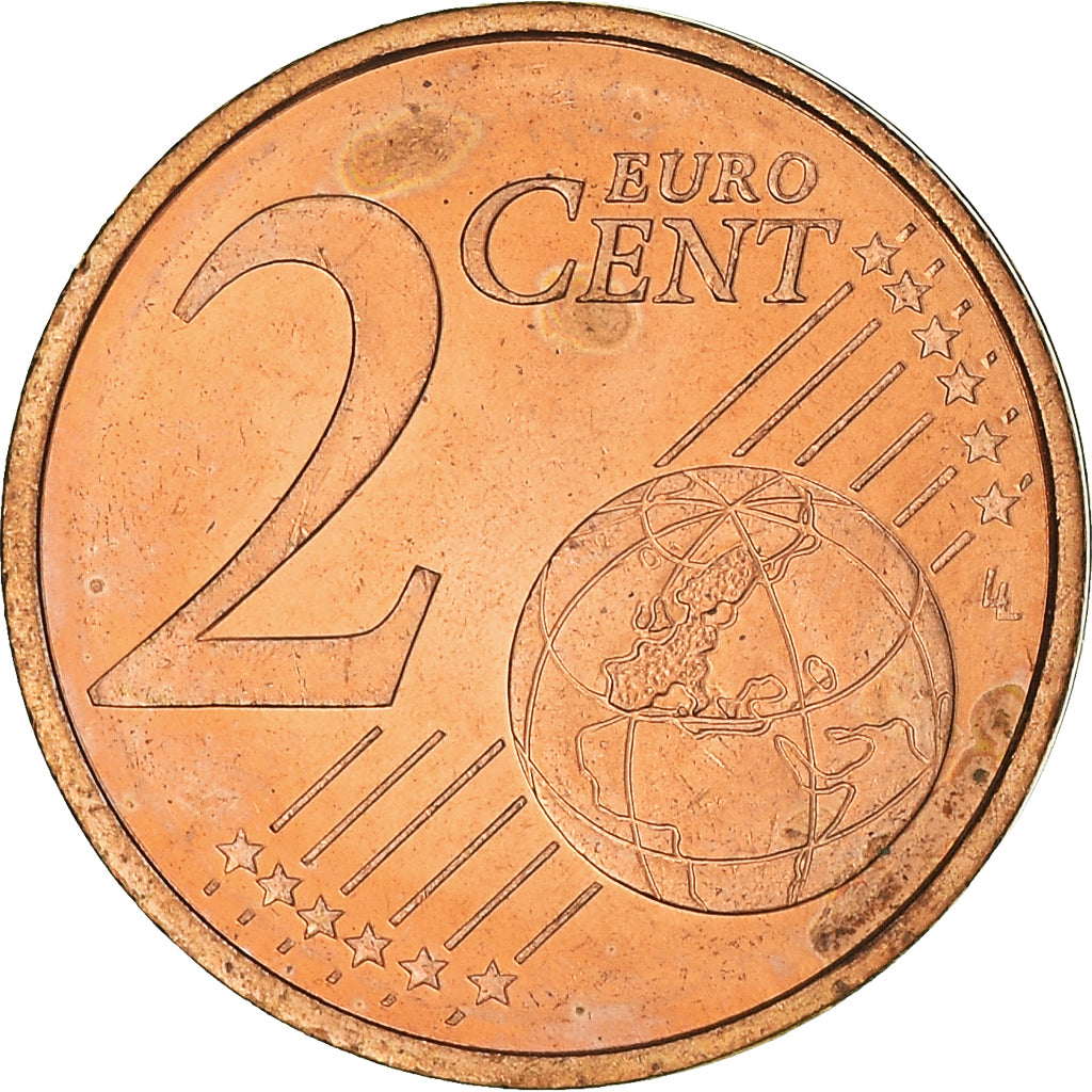 Monaco, 2 Euro Cent, 2001, Paris, MS(60-62), Copper Plated Steel, Gadoury:MC