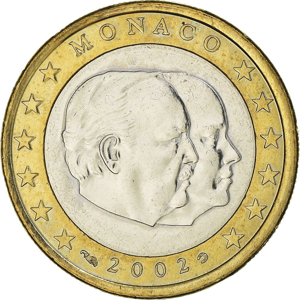Monaco, Euro, 2002, Paris, MS(60-62), Bi-Metallic, Gadoury:MC178, KM:173