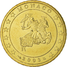 Monaco, 50 Euro Cent, Prince Rainier III, 2003, Paris, MS(60-62), Brass