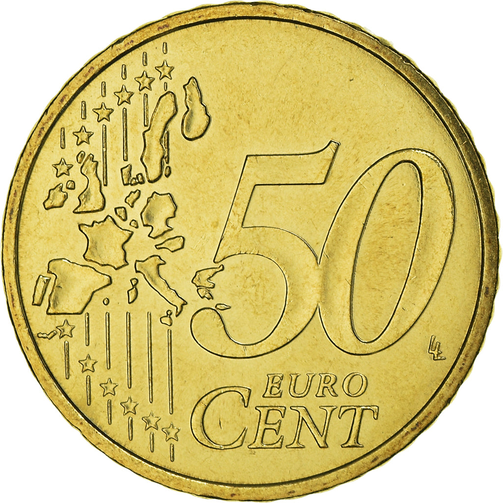 Monaco, 50 Euro Cent, Prince Rainier III, 2003, Paris, MS(60-62), Brass