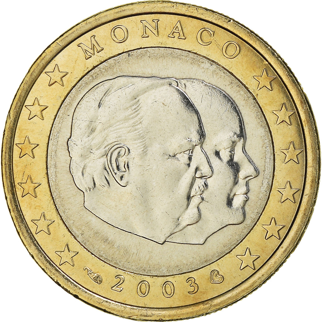Monaco, Euro, 2003, Paris, MS(63), Bi-Metallic, Gadoury:MC178, KM:173