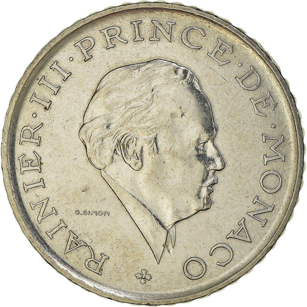 Coin, Monaco, Rainier III, 2 Francs, 1981, AU(55-58), Nickel, KM:157