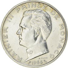 Coin, Monaco, Rainier III, 5 Francs, 1966, AU(55-58), Silver, KM:141, Gadoury:MC