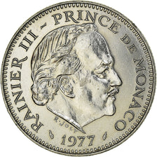 Coin, Monaco, Rainier III, 5 Francs, 1977, MS(60-62), Copper-nickel, KM:150