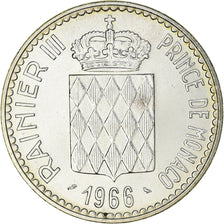 Coin, Monaco, Rainier III, 10 Francs, 1966, AU(55-58), Silver, KM:146