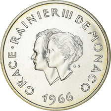 Monnaie, Monaco, 10 Francs, 1966, 10ème Anniversaire de mariage, SPL, Argent