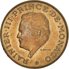 Münze, Monaco, Rainier III, 10 Francs, 1977, VZ, Copper-Nickel-Aluminum