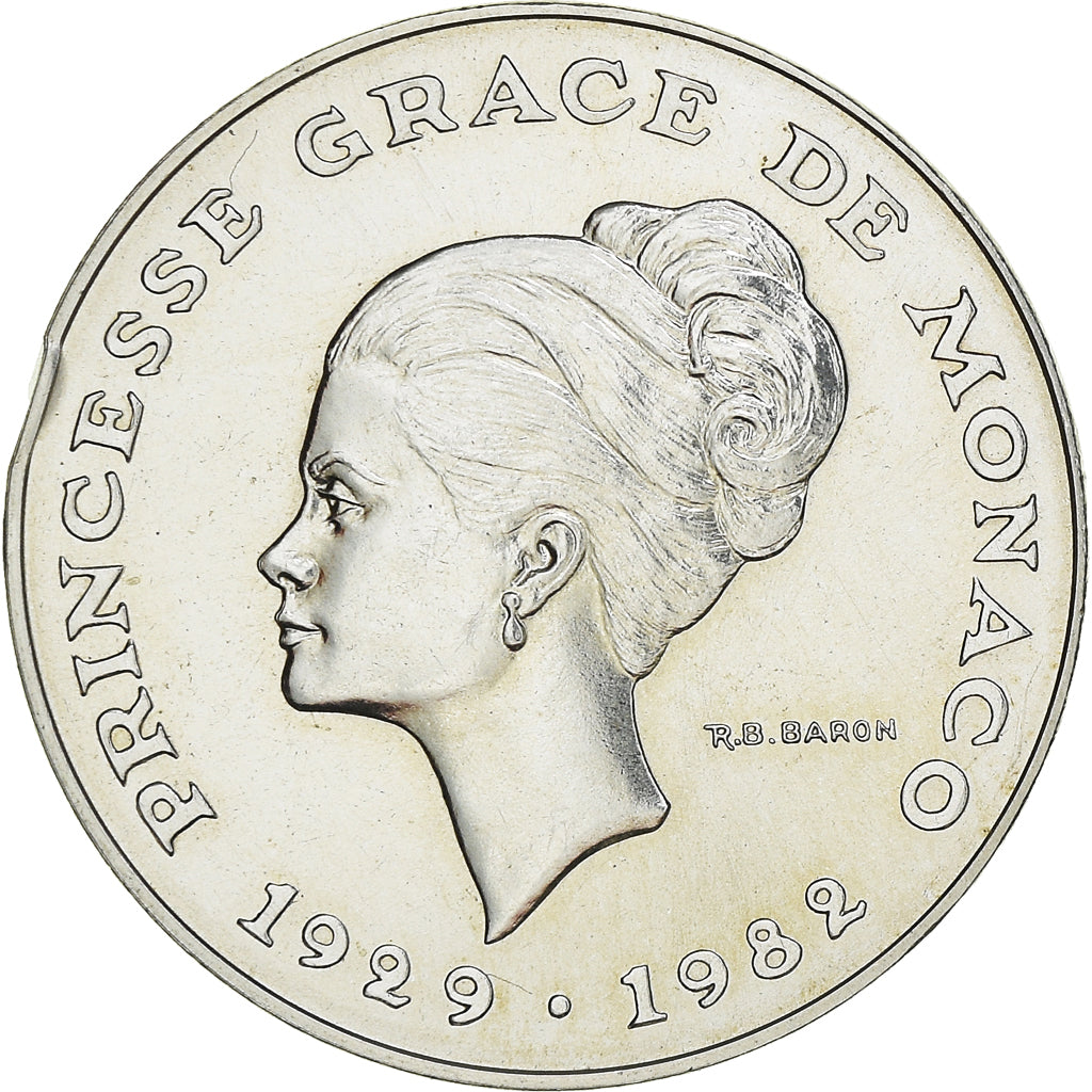 Coin, Monaco, 10 Francs, 1982, ESSAI, AU(55-58), Silver, KM:E73, Gadoury:MC158