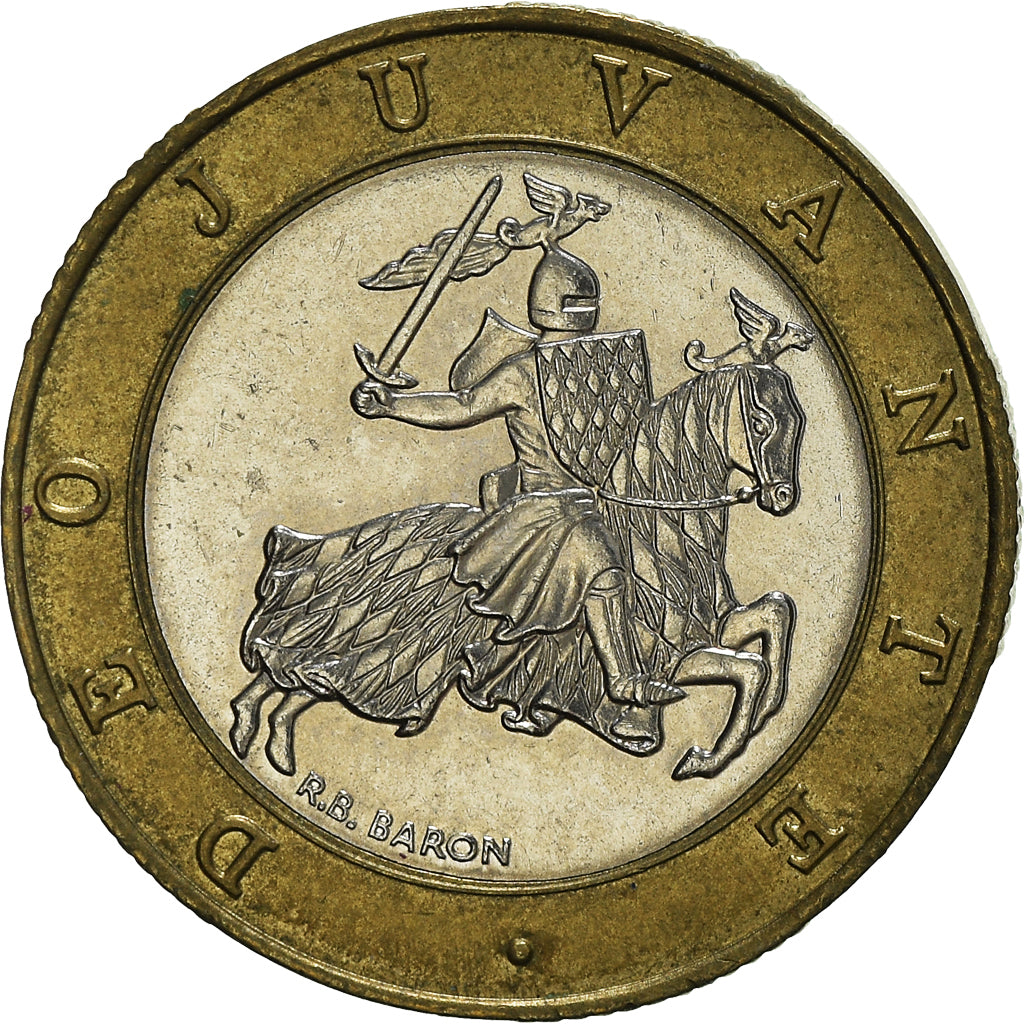 Coin, Monaco, Rainier III, 10 Francs, 1989, AU(55-58), Bi-Metallic, KM:163