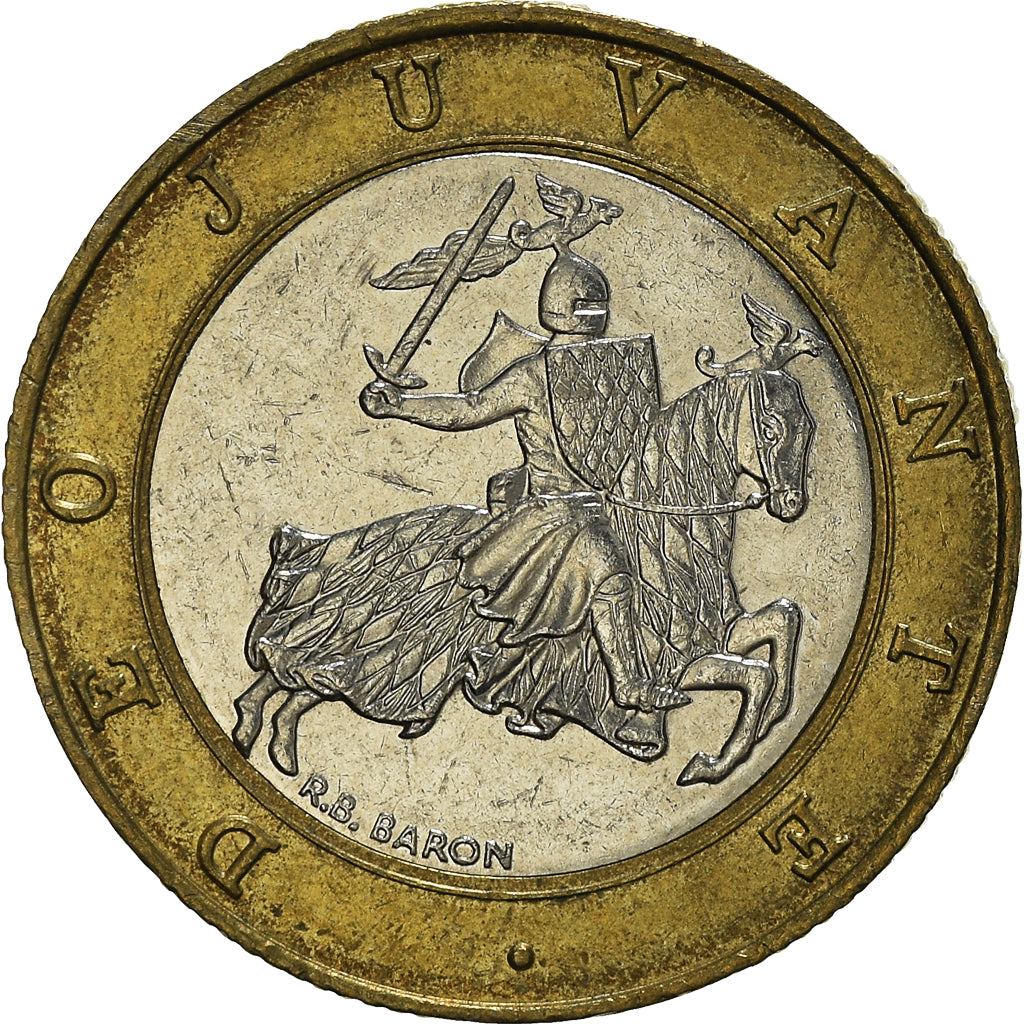 Coin, Monaco, Rainier III, 10 Francs, 1991, AU(50-53), Bi-Metallic, KM:163