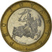 Coin, Monaco, Rainier III, 10 Francs, 1991, AU(50-53), Bi-Metallic, KM:163
