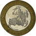 Moneda, Mónaco, Rainier III, 10 Francs, 1993, MBC+, Bimetálico, KM:163