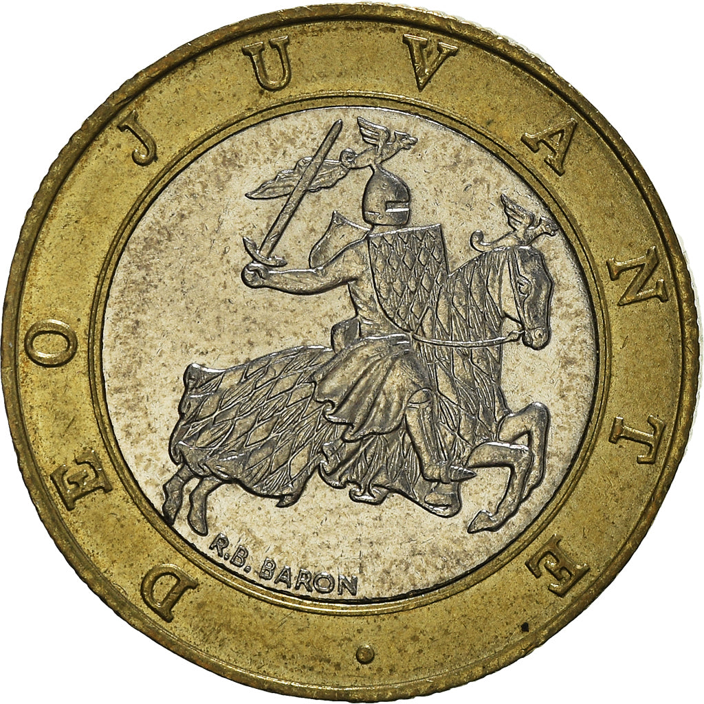 Münze, Monaco, Rainier III, 10 Francs, 1996, SS+, Bi-Metallic, KM:163