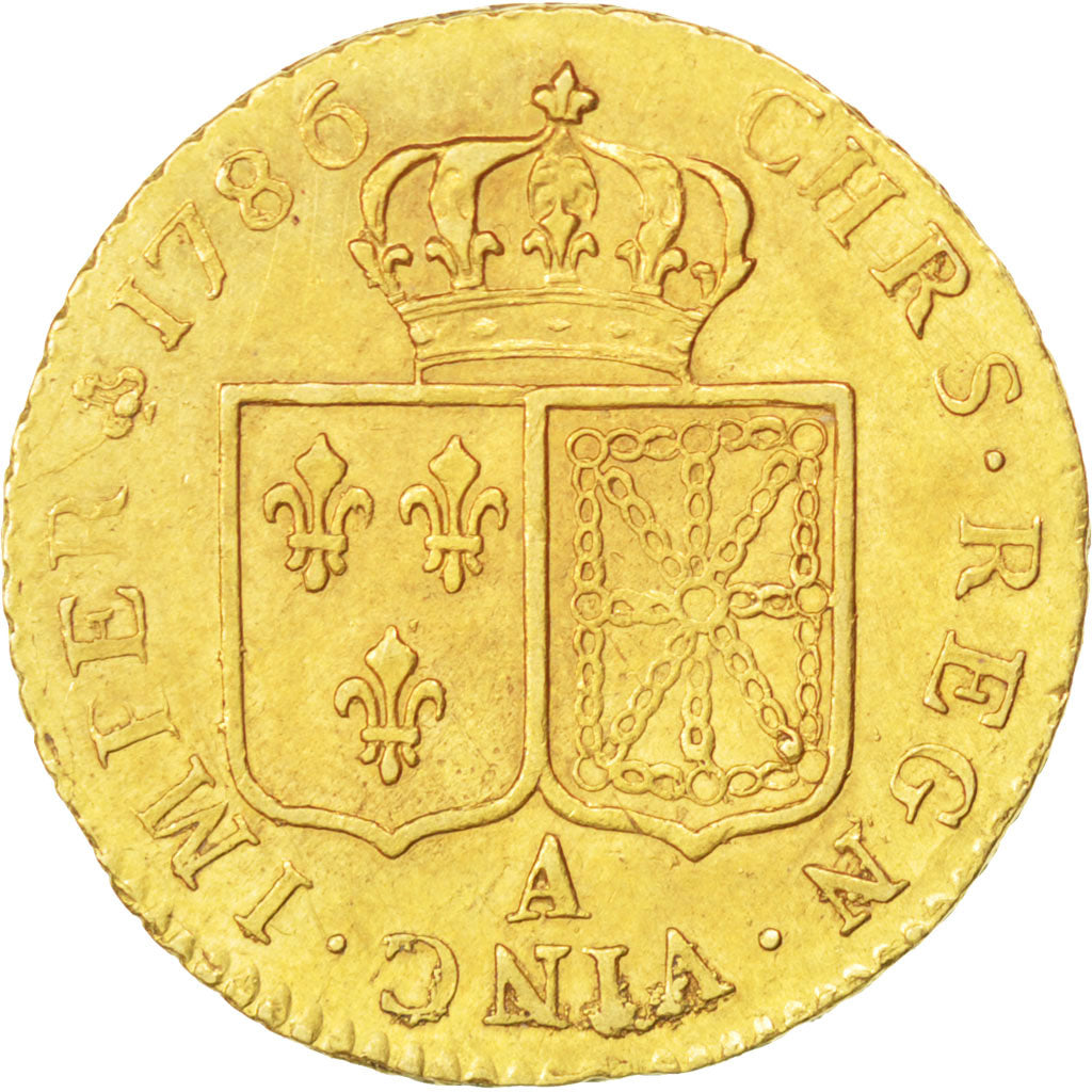 FRANCE, Louis d'or à la tête nue, Louis D'or, 1786, Paris, KM #591.1, AU(50-53),