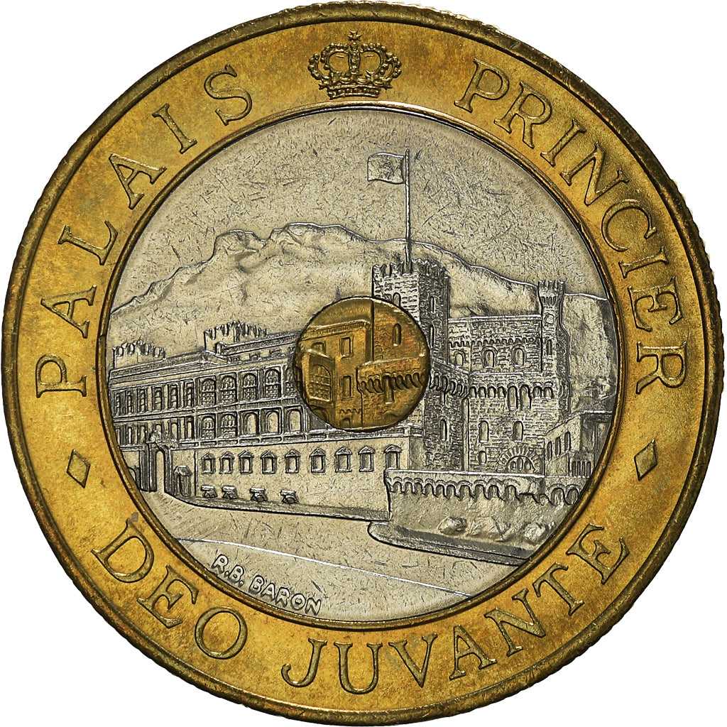Coin, Monaco, Rainier III, 20 Francs, 1992, AU(55-58), Tri-Metallic, KM:165