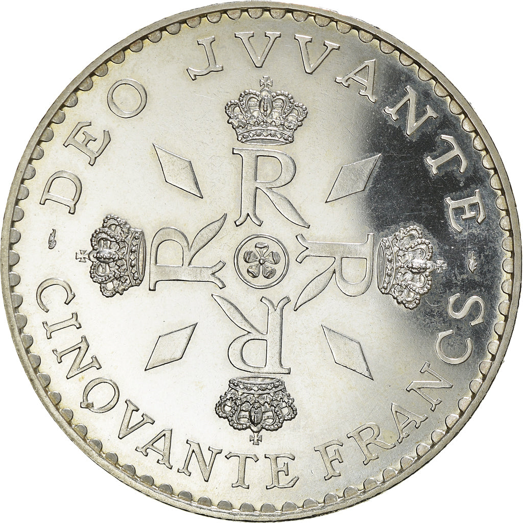Coin, Monaco, 50 Francs, 1974, ESSAI, MS(63), Silver, KM:E66, Gadoury:MC162