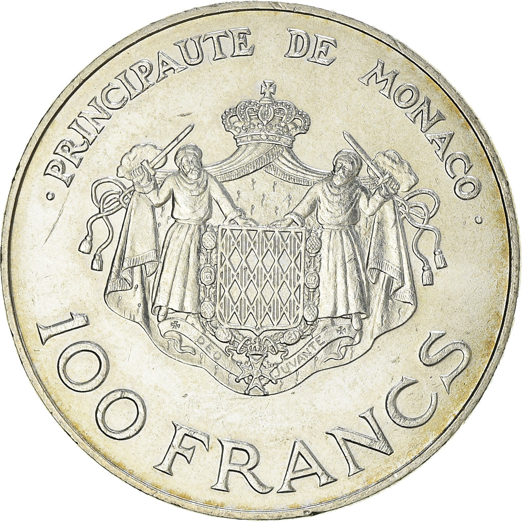 Coin, Monaco, Rainier III, 100 Francs, 1982, AU(55-58), Silver, KM:161