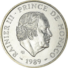 Coin, Monaco, Rainier III, 100 Francs, 1989, MS(60-62), Silver, KM:164