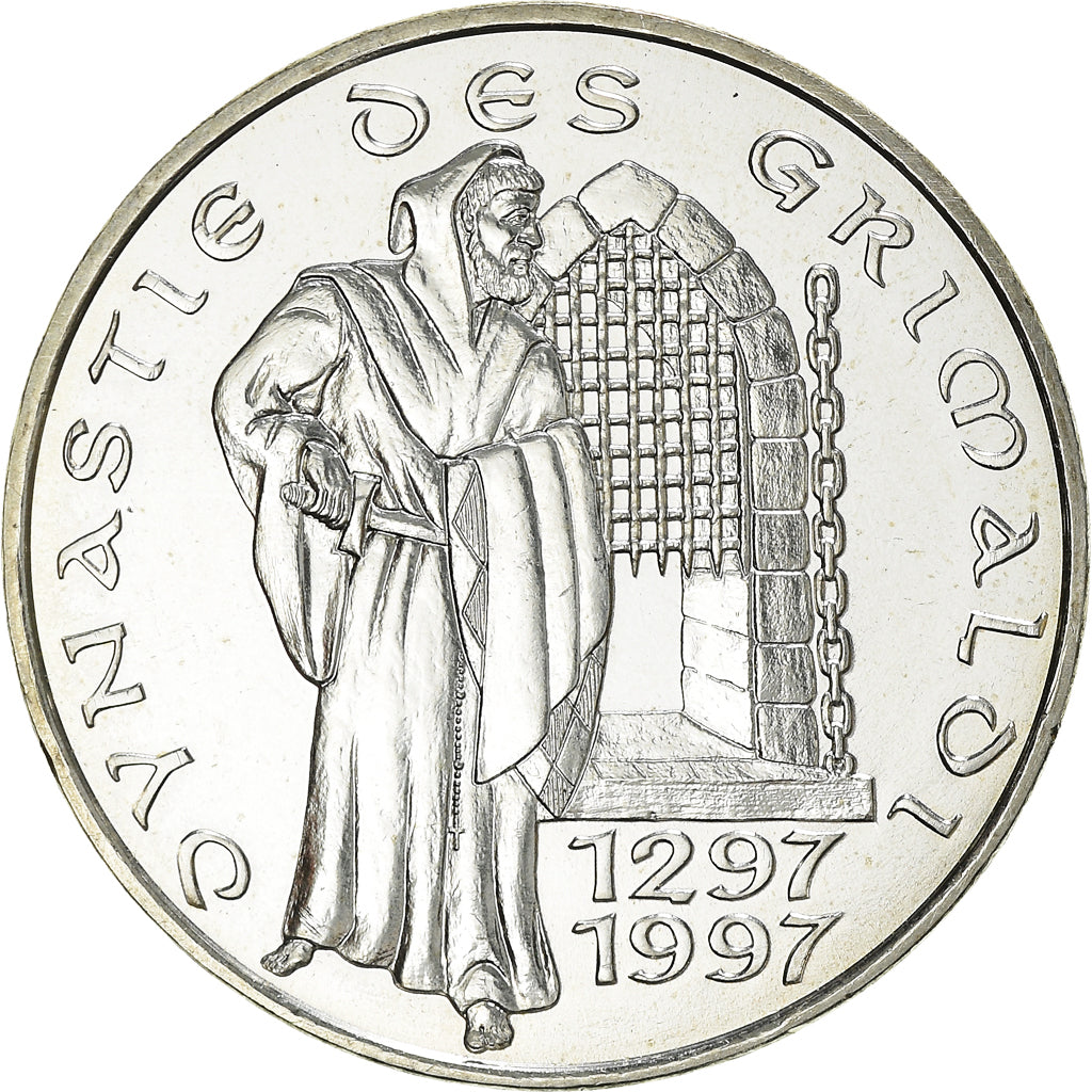 Coin, Monaco, Rainier III, 100 Francs, 1997, Paris, Malizia, MS(63), Silver